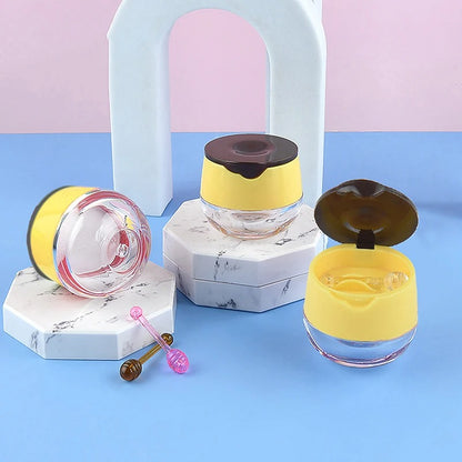 Yellow Lip Film Bottle with Silicone Spoon