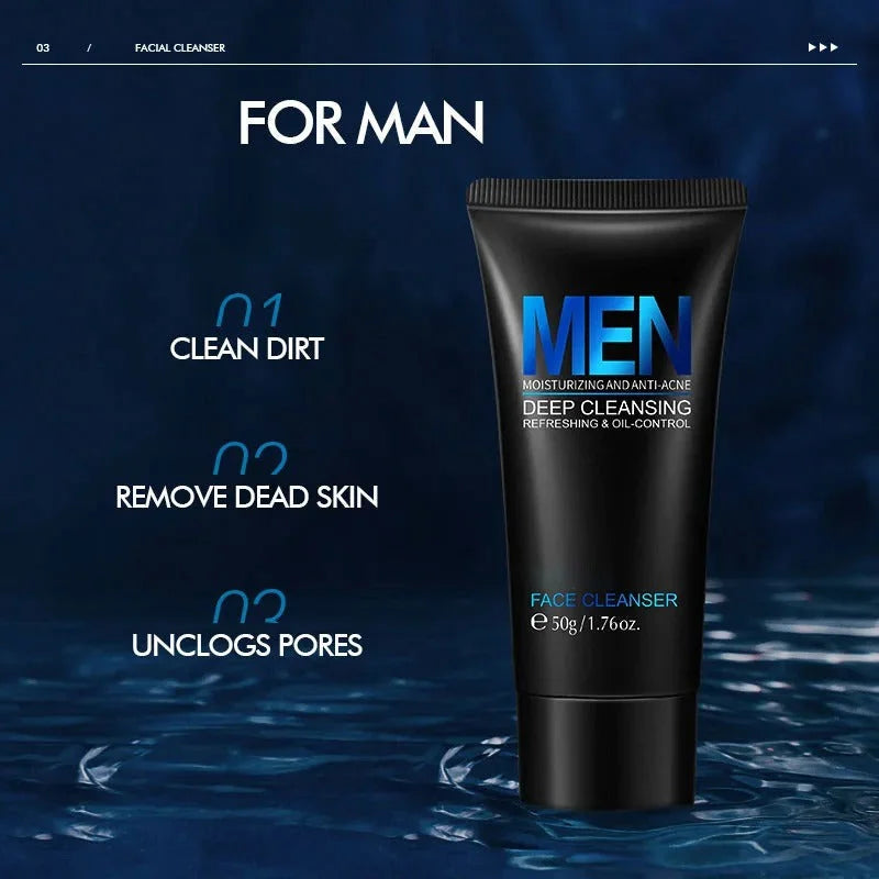 Men Facial Cleanser Face Wash