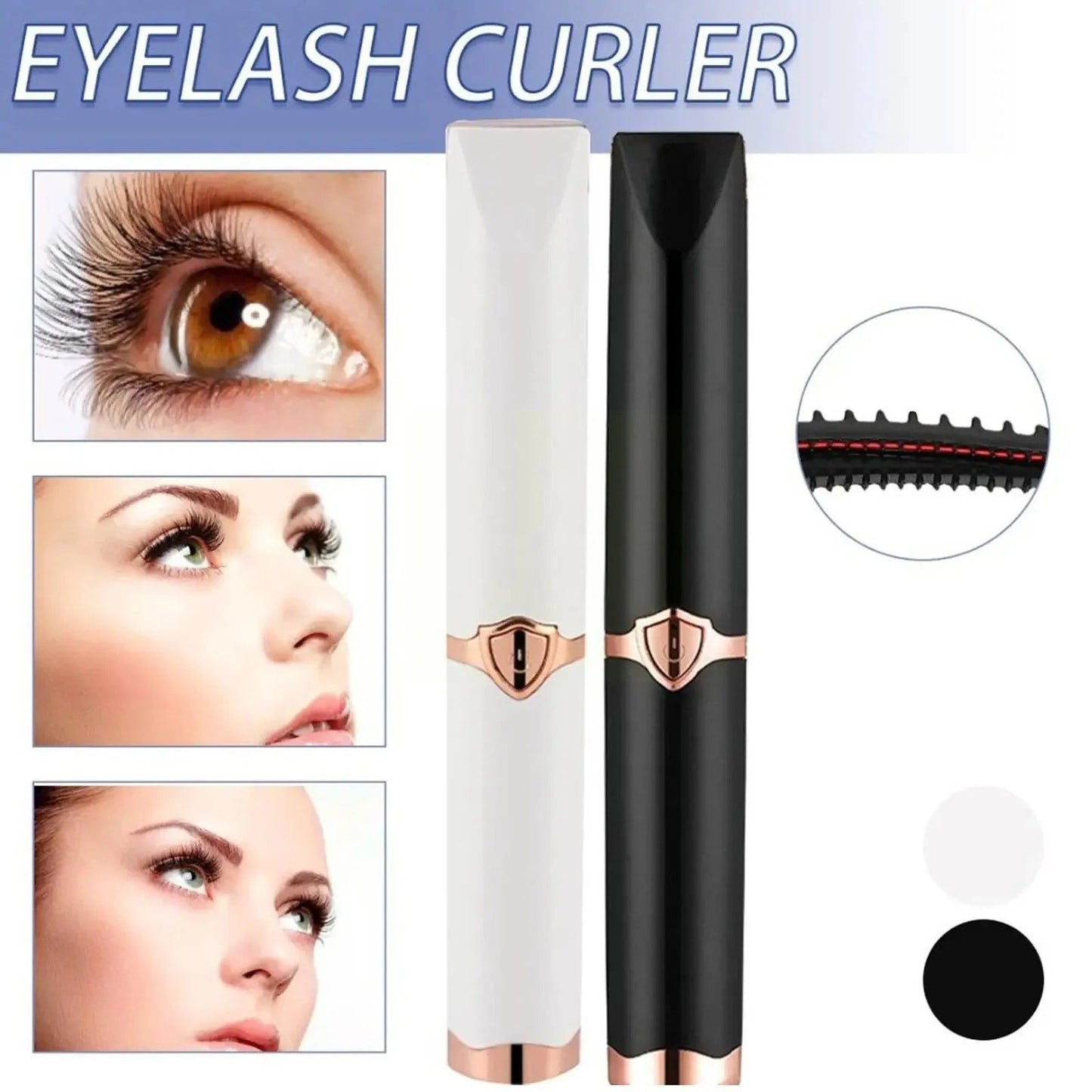 Compact Heated Eyelash Curler