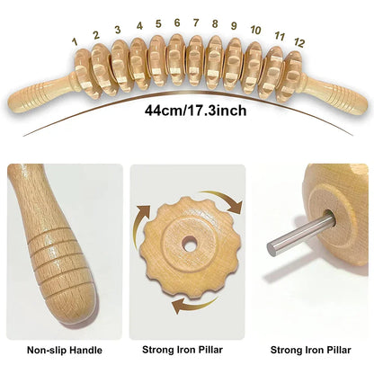 Wood Therapy Roller Massager